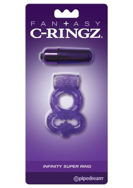 Fantasy C-Ringz Infinity Super Cock Ring with Bullet - Purple