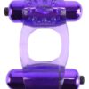 Fantasy C-Ringz Duo-Vibrating Super Cock Ring with Bullet - Purple