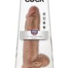 King Cock Dildo with Balls 12in - Caramel