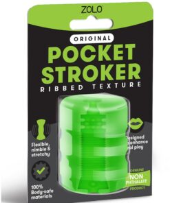 ZOLO Original Pocket Stoker Ribbed Texture - Mouth - Green