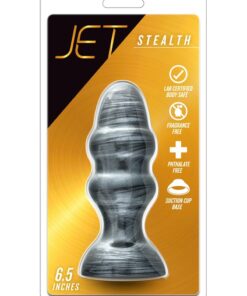 Jet Stealth Butt Plug - Carbon Metallic Black