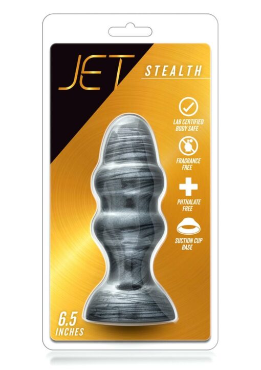 Jet Stealth Butt Plug - Carbon Metallic Black