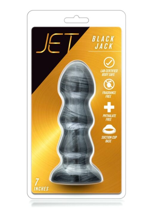 Jet Black Jack Butt Plug - Carbon Metallic Black