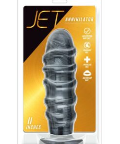 Jet Annihilator Butt Plug - Carbon Metallic Black