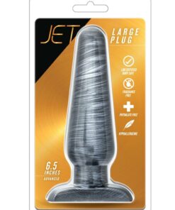 Jet Plug Butt Plug - Large - Carbon Metallic Black
