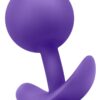 Luxe Wearable Vibra Plug Silicone Butt Plug - Purple