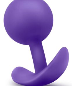 Luxe Wearable Vibra Plug Silicone Butt Plug - Purple