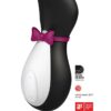 Satisfyer Penguin Silicone Rechargeable Clitoral Stimulator - Black/White