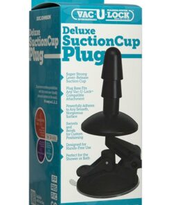 Vac U Lock Deluxe Suction Cup Plug Accessory Black
