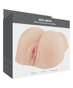 ME YOU US Miss Nikita Vibrating Realistic Masturbator - Pussy and Butt - Vanilla