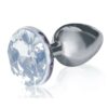The 9`s - The Silver Starter Bejeweled Stainless Steel Plug - Diamond