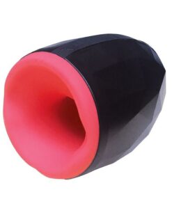 Ninja Heating Vibrating Oral Simulator Masturbator - Black/ Red