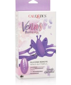 Venus Butterfly Silicone Remote Venus USB Rechargeable Waterproof Purple