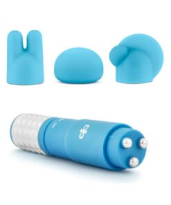 Rose Revitalize Massage Kit with Silicone Attachments - Blue