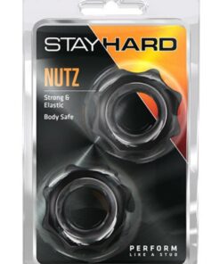 Stay Hard Nutz Cock Ring- Black