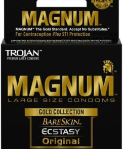 Trojan Magnum Gold Collection Large Size Condom 3 pack