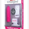 Charged Positive Wireless Remote Control USB Rechargeable Vibe Waterproof - Strawberry
