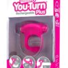 You-Turn Rechargeable Plus Silicone Ring Waterproof Strawberry