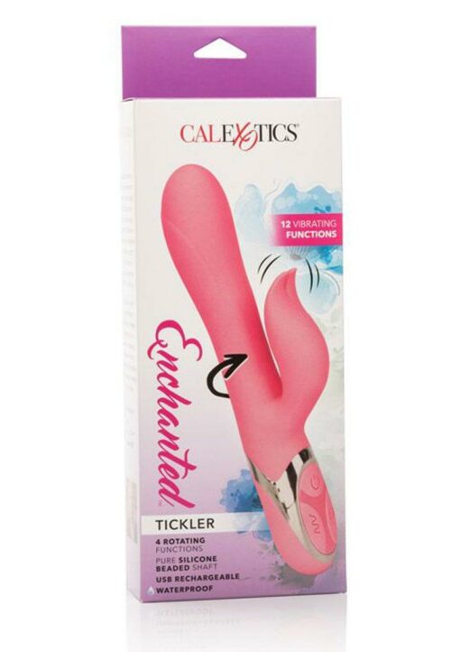 Enchanted Tickler Silicone Rechargeable Rabbit Vibrator - Pink