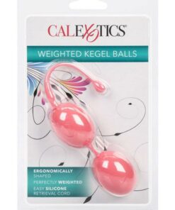 Weighted Kegel Balls Silicone with Retrieval Cord - Pink