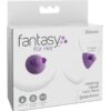 Fantasy For Her Silicone Vibrating Nipple Suck Hers Waterproof 2in - Purple
