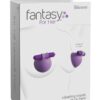 Fantasy For Her Silicone Vibrating Breast Suck-Hers Waterproof - Purple