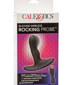 Silicone Wireless Rocking Probe USB Rechargeable Waterproof 3.5in - Black