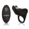 Silicone USB Rechargeable Wireless Remote Pleasurizer Vibrating Couples Ring Waterproof Black