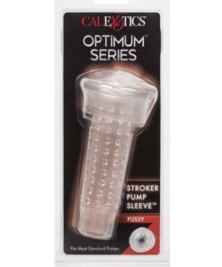 Optimum Series Stroker Pump Sleeve Masturbator - Pussy - Clear
