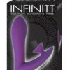 Infinitt Suction Massager Three Rechargeable Silicone Vibrator - Purple