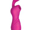 Infinitt Suction Massager Two Rechargeable Silicone Vibrator - Pink