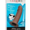 PPA with Jock Strap Strap-On Penis Sleeve 7in - Chocolate