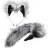 Tailz Wolf Tail and Ears Set - Gray