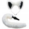 Tailz Fox Tail and Ears Set - White