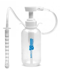 CleanStream Pump Action Enema Bottle with Nozzle - Clear