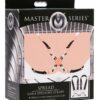 Master Series Spread Labia Spreader Straps with Clitoral Clamps - Black
