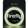 Firefly Halo Large Silicone Cock Ring Glow In The Dark - Clear