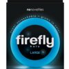 Firefly Halo Large Silicone Cock Ring Glow In The Dark - Blue