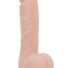 Addiction Toy Collection Mark Silicone Dildo with Balls 7.5in - Vanilla