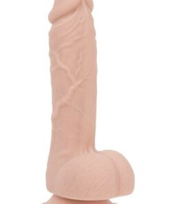 Addiction Toy Collection Mark Silicone Dildo with Balls 7.5in - Vanilla