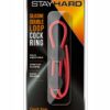 Stay Hard Silicone Double Loop Cock Ring - Red