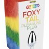 Rainbow Foxy Tail Pleasure Stainless Steel Plug