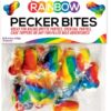 Rainbow Pecker Bites Hard Candy Fruit Flavor 16 Wrapped Pieces Per Bag