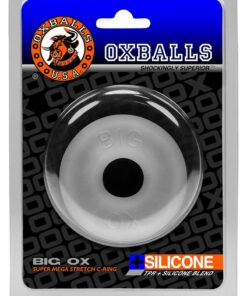 Oxballs Big Ox Super Mega Stretch Silicone Cock Ring - Clear