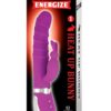 Energize Heat Up Bunny 1 Rechargeable Silicone Warming Vibrator - Purple