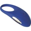 Adam and Eve The Rechargeable Silicone Couples Penis Ring - Blue