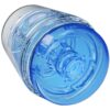 Main Squeeze Pop Off Ultraskyn Compact Masturbator - Crystal Blue