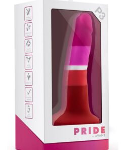 Avant Pride P3 Beauty Silicone Dildo 6in - Multicolor