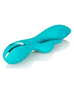 California Dreaming Santa Monica Starlet Rechargeable Silicone Thumping Vibrator - Blue