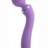 Fantasy For Her Duo Wand Massage-Her Silicone Rechargeable Waterproof - Purple